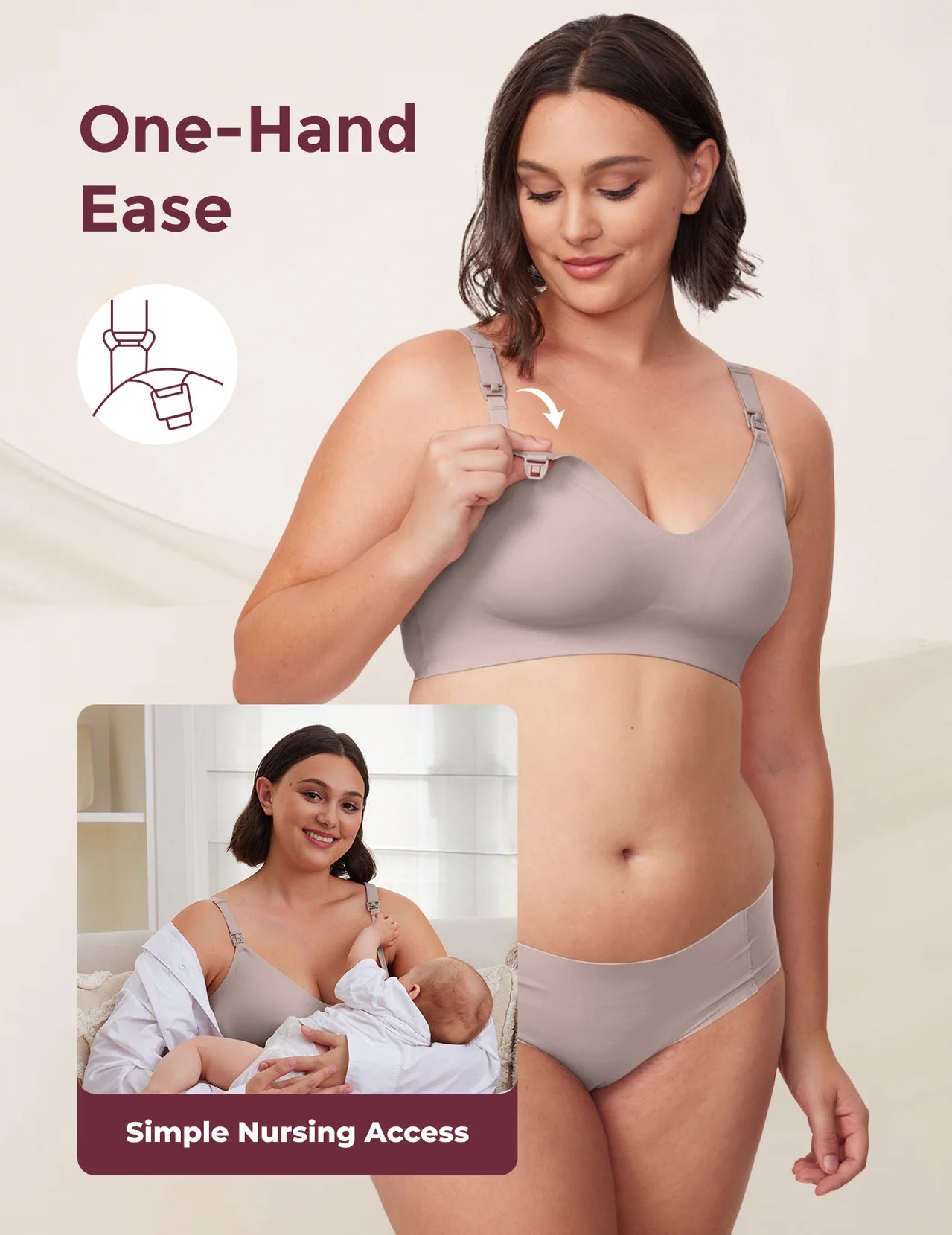 Lasora™ Ultra Soft Maternity Nursing Bra