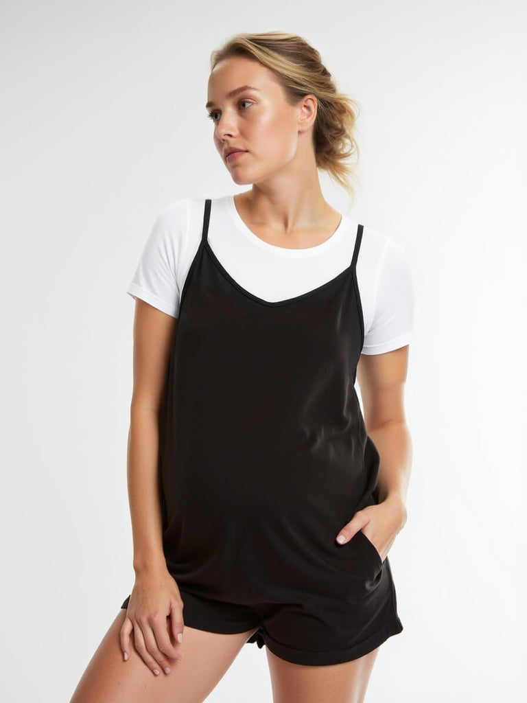 Lasora™ Oversized Pregnancy Jumpsuit Short